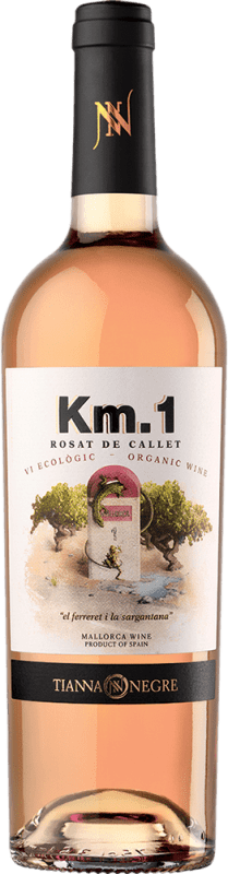 12,95 € | 玫瑰酒 Tianna Negre Ses Nines Km. 1 Rosat I.G.P. Vi de la Terra de Mallorca 马略卡 西班牙 Callet 75 cl