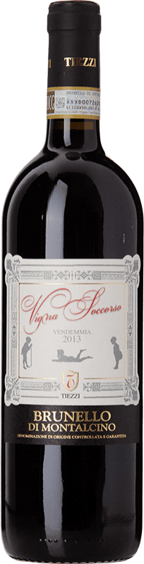 57,95 € | Vino tinto Tiezzi Vigna Soccorso D.O.C.G. Brunello di Montalcino Toscana Italia Sangiovese 75 cl