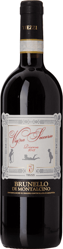 Бесплатная доставка | Красное вино Tiezzi Vigna Soccorso Резерва D.O.C.G. Brunello di Montalcino Тоскана Италия Sangiovese — Санджовезе 75 cl