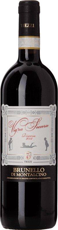 64,95 € | Vino tinto Tiezzi Vigna Soccorso Reserva D.O.C.G. Brunello di Montalcino Toscana Italia Sangiovese 75 cl