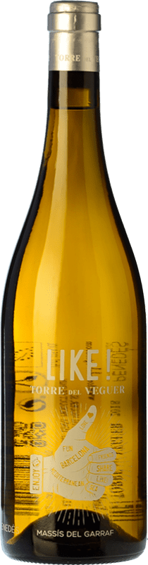 Free Shipping | White wine Torre del Veguer Like! Aged D.O. Penedès Catalonia Spain Muscat, Xarel·lo Organic 75 cl