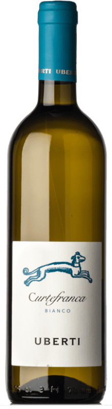 Бесплатная доставка | Белое вино Uberti Bianco D.O.C. Curtefranca Ломбардии Италия Chardonnay, Pinot White 75 cl