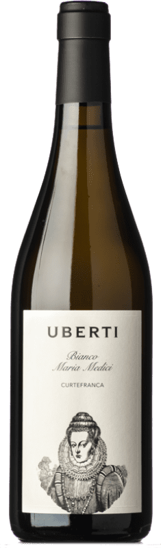 Бесплатная доставка | Белое вино Uberti Maria Medici Bianco D.O.C. Curtefranca Ломбардии Италия Chardonnay 75 cl