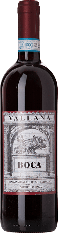 Free Shipping | Red wine Vallana D.O.C. Boca Piemonte Italy Nebbiolo, Vespolina, Rara 75 cl