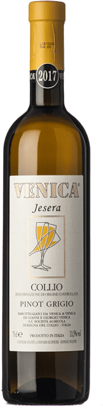 Бесплатная доставка | Белое вино Venica & Venica Jesera D.O.C. Collio Goriziano-Collio Фриули-Венеция-Джулия Италия Pinot Grey 75 cl