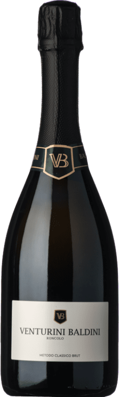18,95 € | 白起泡酒 Venturini Baldini Metodo Classico 香槟 I.G.T. Emilia Romagna 艾米利亚 - 罗马涅 意大利 Pinot Black, Chardonnay, Pinot Meunier 75 cl