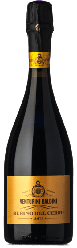 Envío gratis | Espumoso tinto Venturini Baldini Lambrusco Rubino del Cerro Brut D.O.C. Reggiano Emilia-Romagna Italia Lambrusco Salamino, Lambrusco Grasparossa, Lambrusco 75 cl