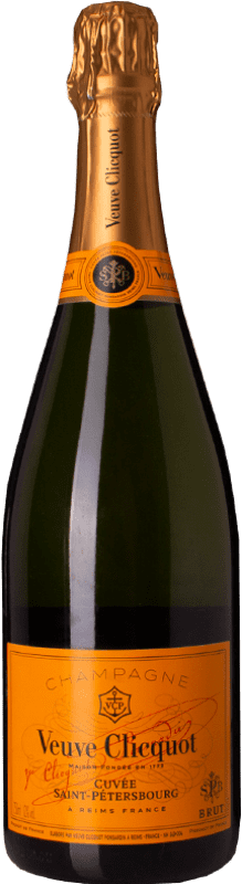 Бесплатная доставка | Белое игристое Veuve Clicquot Cuvée Saint-Pétersbourg брют A.O.C. Champagne шампанское Франция Pinot Black, Chardonnay, Pinot Meunier 75 cl Бесплатная доставка | Белое игристое Veuve Clicquot Cuvée Saint-Pétersbourg брют A.O.C. Champagne шампанское Франция Pinot Black, Chardonnay, Pinot Meunier 75 cl