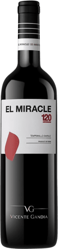 9,95 € | Красное вино Vicente Gandía El Miracle 120 Tinto Дуб D.O. Valencia Сообщество Валенсии Испания Tempranillo, Syrah 75 cl