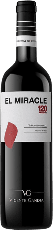 11,95 € Envio grátis | Vinho Tinto Vicente Gandía El Miracle 120 Carvalho D.O. Valencia