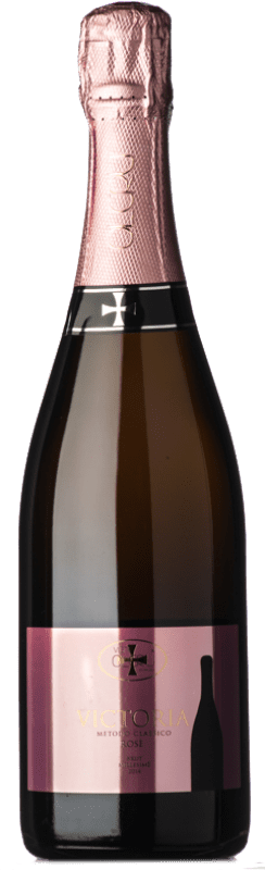 22,95 € Envio grátis | Espumante rosé OlCru Metodo Classico Victoria Rosé Brut I.G.T. Lombardia