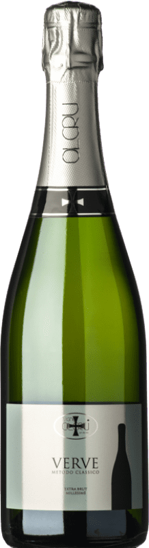 24,95 € | Белое игристое OlCru Metodo Classico Verve Природа Брута I.G.T. Lombardia Ломбардии Италия Pinot Black 75 cl