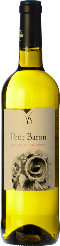 Free Shipping | White Wine Buzet Petit Baron A.O.C. Buzet France Sémillon, Sauvignon 75 cl