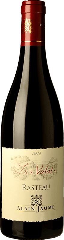 Free Shipping | Red wine Alain Jaume Rasteau Les Valats Oak I.G.P. Vin de Pays Rasteau Rhône France Syrah, Grenache, Mourvèdre 75 cl