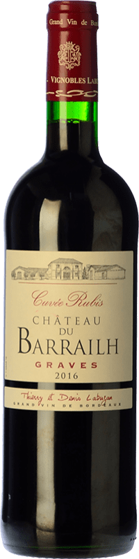 Spedizione Gratuita | Vino rosso Labuzan Château du Barrailh Crianza A.O.C. Graves bordò Francia Merlot, Cabernet Sauvignon 75 cl