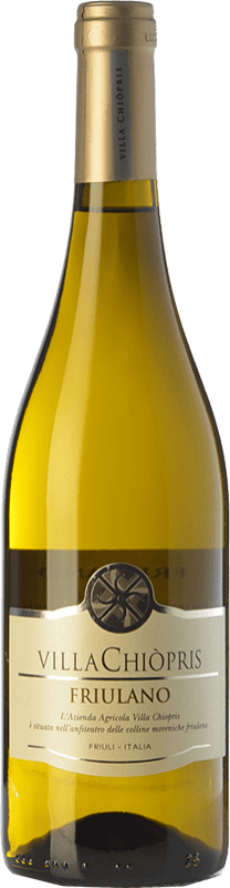 7,95 € Free Shipping | White wine Villa Chiòpris D.O.C. Friuli Grave Friuli-Venezia Giulia Italy Friulano Bottle 75 cl