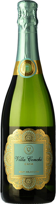 Бесплатная доставка | Белое игристое Villa Conchi Selección брют D.O. Cava Испания Macabeo, Xarel·lo, Chardonnay, Parellada 75 cl