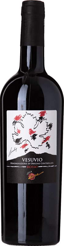 Envío gratis | Vino Tinto Villa Dora D.O.C. Vesuvio Campania Italia Aglianico, Piedirosso 75 cl
