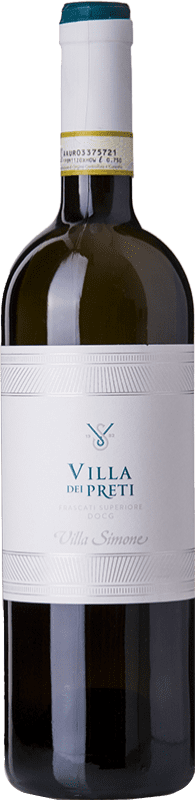 13,95 € | 白酒 Villa Simone Villa dei Preti D.O.C. Frascati 拉齐奥 意大利 Grechetto, White Malvasia, Malvasia del Lazio 75 cl