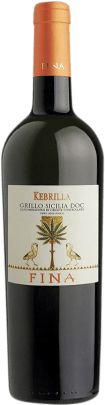 Envoi gratuit | Vin blanc Cantine Fina Kebrilla D.O.C. Sicilia Sicile Italie Grillo 75 cl