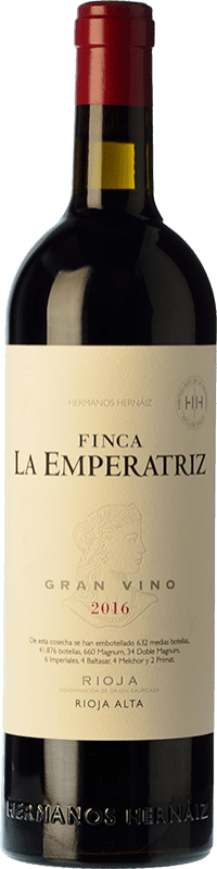 42,95 € | Красное вино Hernáiz Finca La Emperatriz Gran Vino Tinto Резерв D.O.Ca. Rioja Ла-Риоха Испания Tempranillo, Grenache, Viura 75 cl