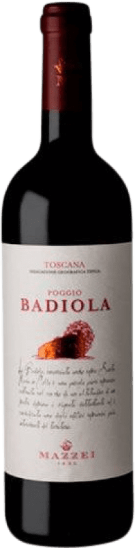 12,95 € | Красное вино Mazzei Poggio Badiola I.G.T. Toscana Тоскана Италия Merlot, Sangiovese, Petit Verdot 75 cl