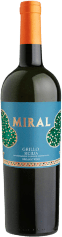 Envio grátis | Vinho branco Cantine Fina Miral D.O.C. Sicilia Sicília Itália Grillo 75 cl