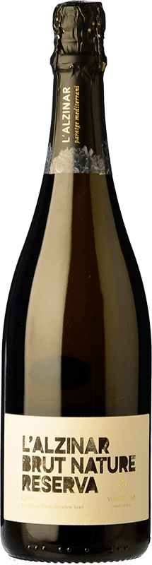 12,95 € | Espumoso blanco El Cep L'Alzinar Brut Nature Reserva D.O. Cava España Macabeo, Xarel·lo, Parellada Ecológico 75 cl