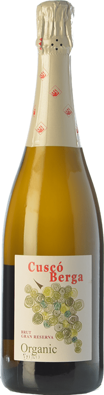 Free Shipping | White sparkling Cuscó Berga Organic Gourmet Brut Grand Reserve D.O. Cava Spain Macabeo, Xarel·lo, Parellada Organic 75 cl