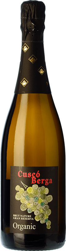 Envoi gratuit | Blanc mousseux Cuscó Berga GR Organic Gourmet Brut Nature Grande Réserve D.O. Cava Espagne Macabeo, Xarel·lo, Parellada 75 cl