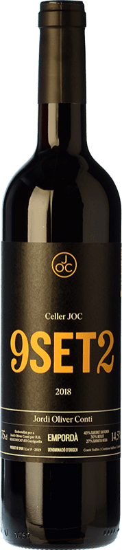 9,95 € Free Shipping | Red wine JOC 9Set2 Roble D.O. Empordà Catalonia Spain Merlot, Grenache, Cabernet Sauvignon, Cabernet Franc Bottle 75 cl