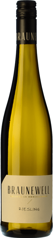 Free Shipping | White Wine Braunewell Trocken — Dry Crianza — Aged Q.b.A. Rheinhessen Germany Riesling 75 cl