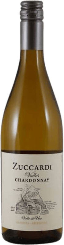 Бесплатная доставка | Белое вино Zuccardi Valles I.G. Valle de Uco Мендоса Аргентина Chardonnay 75 cl