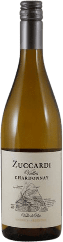 Бесплатная доставка | Белое вино Zuccardi Valles I.G. Valle de Uco Мендоса Аргентина Chardonnay — Шардоне 75 cl