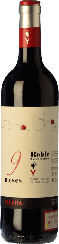 8,95 € Бесплатная доставка | Красное вино Yllera 9 Meses Дуб I.G.P. Vino de la Tierra de Castilla y León