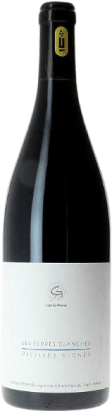 Бесплатная доставка | Красное вино Le Clos des Grillons Terres Blanches Vieilles Vignes Рона Франция Syrah, Grenache Tintorera 75 cl