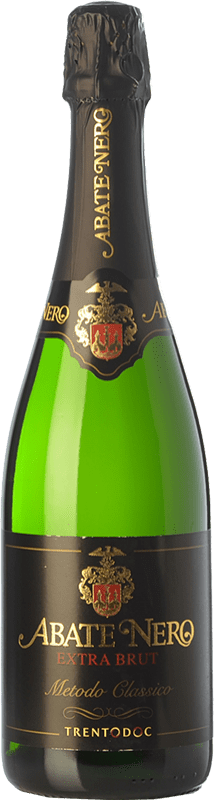 23,95 € Envío gratis | Espumoso blanco Abate Nero Extra Brut D.O.C. Trento