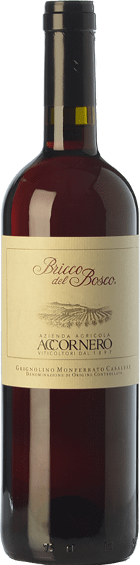 24,95 € Spedizione Gratuita | Vino rosso Accornero Bricco del Bosco D.O.C. Grignolino del Monferrato Casalese