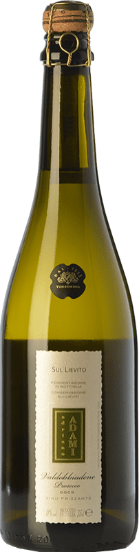 Spedizione Gratuita | Spumante bianco Adami Frizzante Sul Lievito D.O.C.G. Prosecco di Conegliano-Valdobbiadene Treviso Italia Glera 75 cl