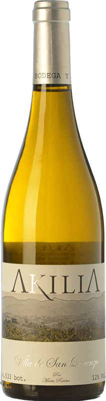 17,95 € | White wine Akilia Villa San Lorenzo Aged D.O. Bierzo Castilla y León Spain Palomino Fino, Doña Blanca 75 cl