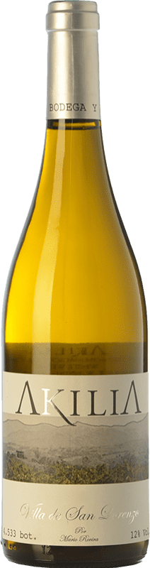 15,95 € | 白ワイン Akilia Villa San Lorenzo Crianza — クリアンサ D.O. Bierzo カスティーリャ・イ・レオン スペイン Palomino Fino, Doña Blanca 75 cl