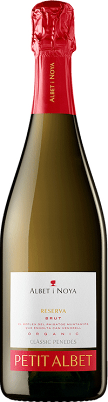 Envoi gratuit | Vin Mousseux Blanc Albet i Noya Petit Albet Brut D.O. Penedès Catalogne Espagne Macabeo — Macabeu, Xarel·lo, Parellada Eco — Biologique 75 cl