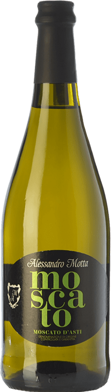 Бесплатная доставка | Сладкое вино Alessandro Motta D.O.C.G. Moscato d'Asti Пьемонте Италия Muscat White 75 cl