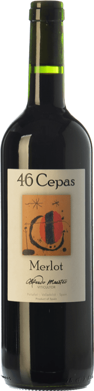 11,95 € | 红酒 Maestro Tejero 46 Cepas 年轻的 I.G.P. Vino de la Tierra de Castilla y León 卡斯蒂利亚莱昂 西班牙 Merlot 75 cl