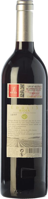 7,95 € Free Shipping | Red wine Altanza Edulis Crianza D.O.Ca. Rioja The Rioja Spain Tempranillo Bottle 75 cl