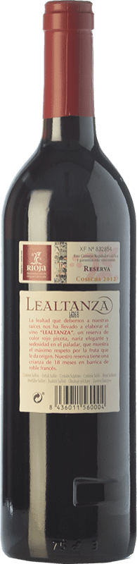 16,95 € Free Shipping | Red wine Altanza Lealtanza Reserva D.O.Ca. Rioja The Rioja Spain Tempranillo Bottle 75 cl