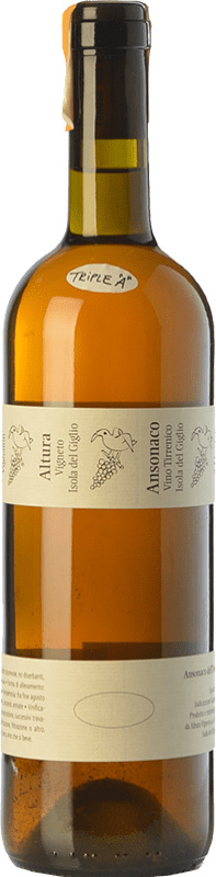 Free Shipping | White wine Altura Isola del Giglio D.O.C. Maremma Toscana Tuscany Italy Ansonaco Organic 75 cl