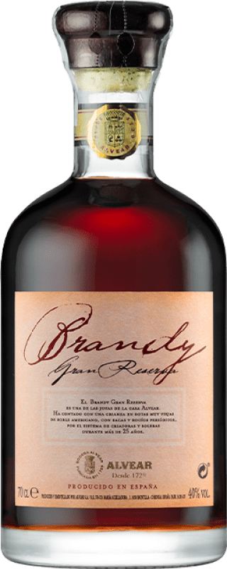 33,95 € | Бренди Alvear Гран Резерва D.O. Montilla-Moriles Андалусия Испания 70 cl