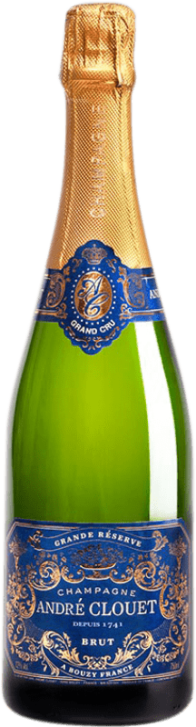 72,95 € | 白起泡酒 André Clouet Grand Cru 大储备 A.O.C. Champagne 香槟酒 法国 Pinot Black 瓶子 Magnum 1,5 L