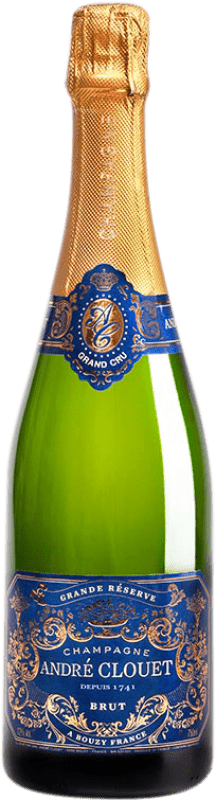 Envoi gratuit | Blanc mousseux André Clouet Grand Cru Grande Réserve A.O.C. Champagne Champagne France Pinot Noir Bouteille Magnum 1,5 L